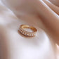 Elegant gold and pearl ring for a touch of luxury