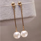 Gorgeous Swinging Earrings Adorned with Luxurious Hand-Picked Pearls