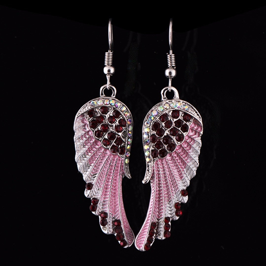 Dazzling Crystal Angel Earrings