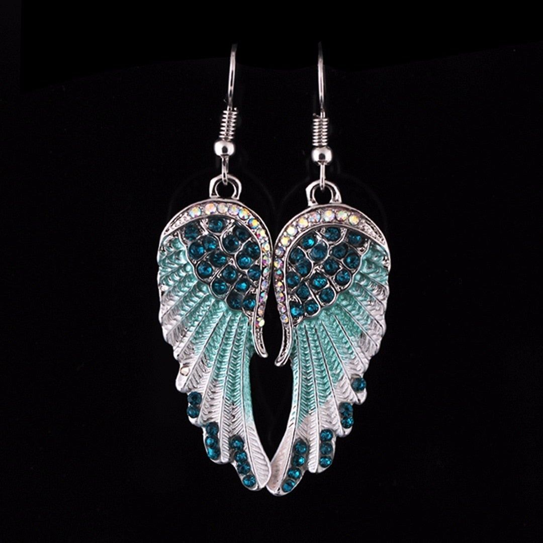 Dazzling Crystal Angel Earrings