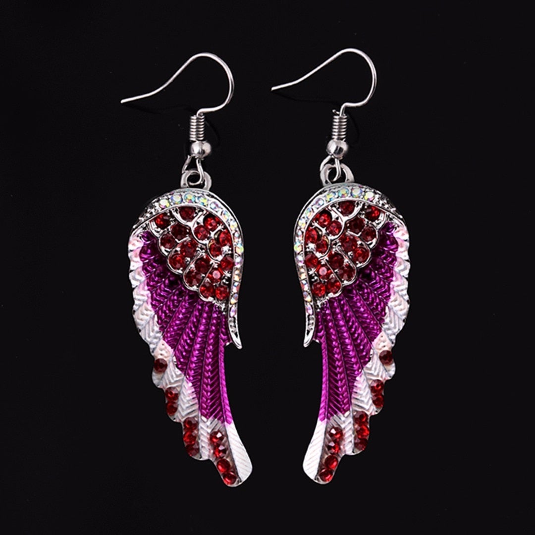 Dazzling Crystal Angel Earrings