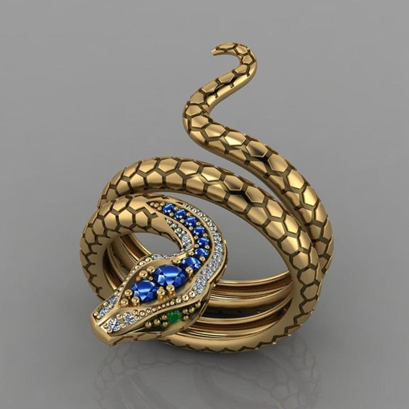 Elegant Golden Python Ring for a Touch of Luxury