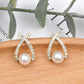 Sparkling Pearl Earrings with Glamour Effect