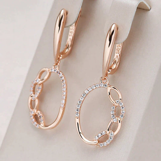 Dazzling Gold Cubic Zirconia Earrings for a Chic Look