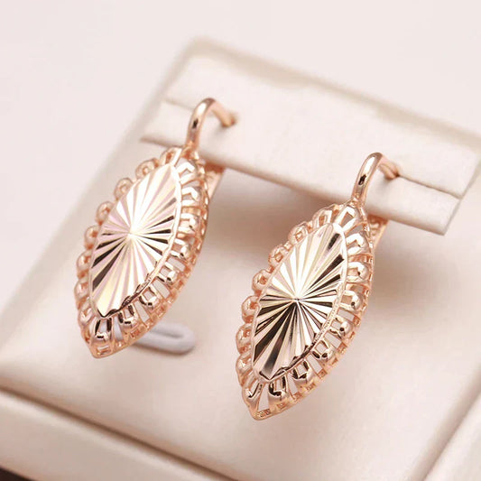 Elegant Gold Sparkling Shield Earrings to Elevate Your Style