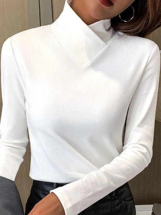 Amalina - Elegant Turtleneck Tops