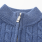 100% Cashmere Woven Half Zip