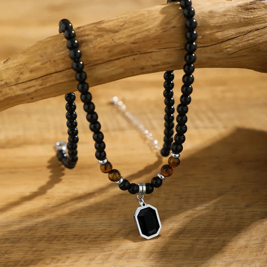 CagedTiger Onyx Necklace