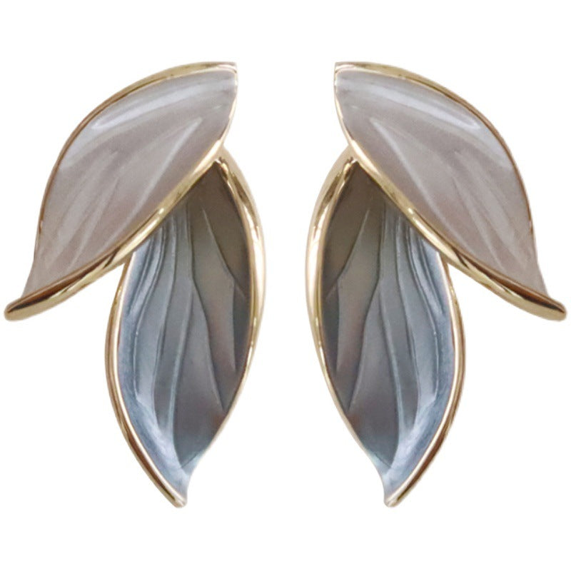 Graceful Hand-Painted Enamel Earrings "Lucky Wings" for an Exquisite Touch of Luxury