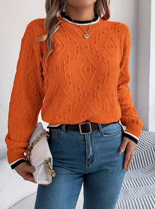 Elegant structured sweater – expressive style for confident looks