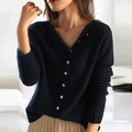 Stylish Anthracite Cardigan with Buttons – Perfect for a Elegant and Comfortable Look