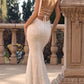 Lace Jacquard Tie-wrap Backless Maxi Dresses