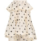 Elegant Polka Dot Ruffle Dress Set(No belt)