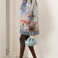 Floral Print Silk Blend Dress