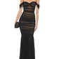 Off-the-Shoulder Ruched Mermaid Gown