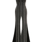 Cascading Chain Tassel Off-The-Shoulder Gown