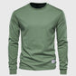Crew neck Long Sleeve Cotton T-Shirt
