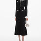 Elegant Tweed Long-Sleeved Dress