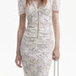 Lace Midi Dress with Embroidery