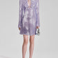 Sequin Mini Dress with Cutout Front