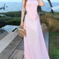 Pink Halterneck Midi Dress - Flattering & Versatile