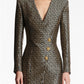 Printed Jacquard Suit Dress