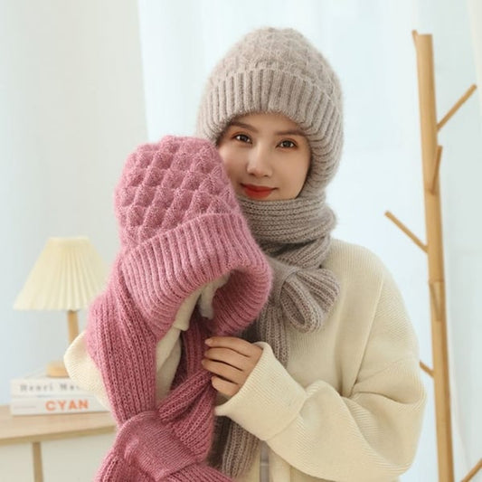 Abelina - Integrated Ear Protection Windproof Cap Scarf