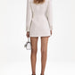 Off-the-Shoulder Tweed Blazer Dress