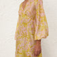 Stylish Tropical Print Maxi Dress