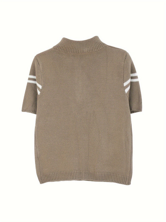 Stylish Zip Polo Top – Elegant Look for Effortless Confidence