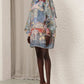 Floral Print Silk Blend Dress