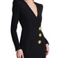 Blazer Dress with Gold Buttons