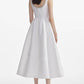 Beaded Scoop Neck Tea-Length Dress