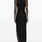 Asymmetrical Beaded Maxi Dress