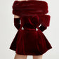 Gorgeous Vintage Velvet Mini Dress