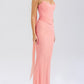 Strapless Corset Top With Neckerchief And Maxi Skirt Set