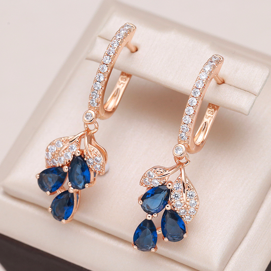 Stunning Blue Crystal Earrings for a Dazzling Touch