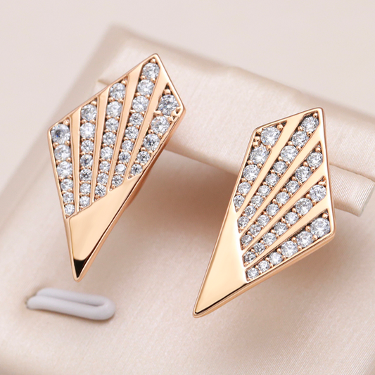 Radiant Golden Zirconia Earrings to Enhance Your Elegance