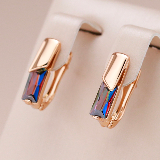 Vibrant Multicolor Crystal Earrings for a Dazzling Look