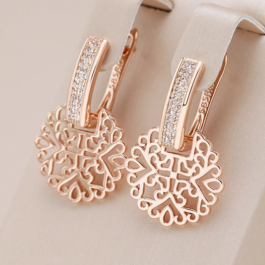 Chic Gold-Plated Mandala Earrings for an Effortlessly Stylish Statement