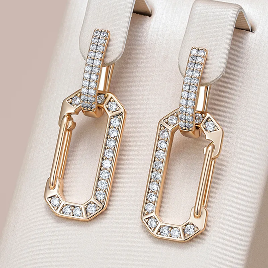 Radiant Charm: Stunning Gold-Accented Earrings Perfect for Any Occasion