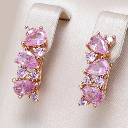 Elegant Pink Crystal Earrings to Elevate Your Style