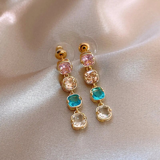 Stunning Multicolored Earrings with an Elegant Touch