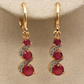 Chic Earrings Adorned with Dazzling Golden Zirconia