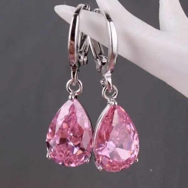 Stunning Pink Crystal Earrings to Add a Touch of Elegance