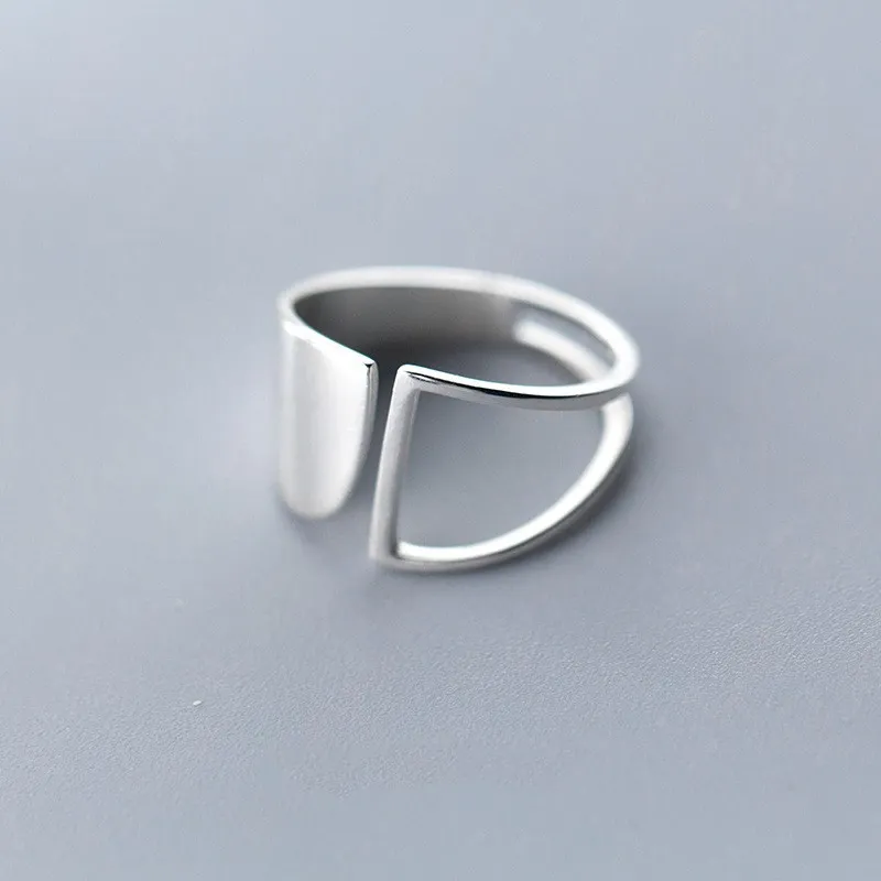 Elegant Vintage Double Layer Silver Ring