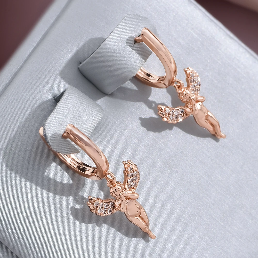 Dazzling Grace: Angel Earrings with a Luminous Touch