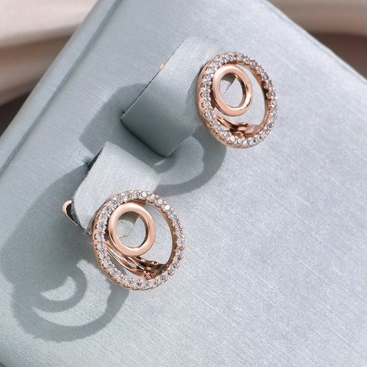 Stunning Gold Spiral Earrings with Chic Hollow Elegance