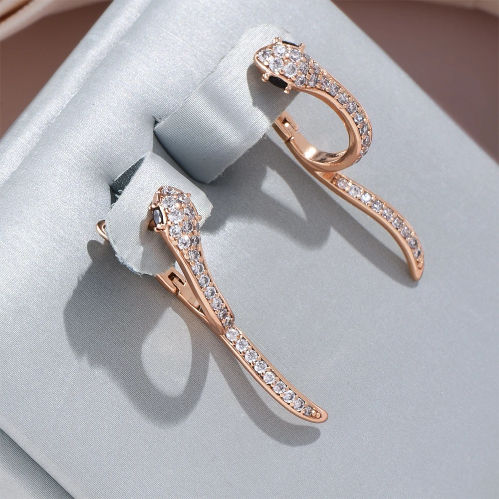 Glamorous Sparkling Snake Earrings to Elevate Your Style