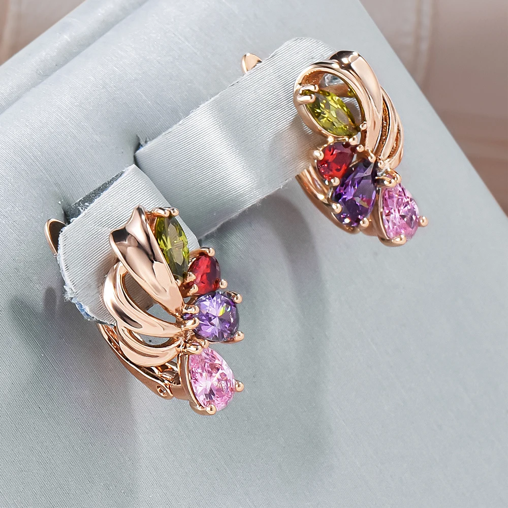 Stunning, vibrant crystal earrings for a truly radiant look